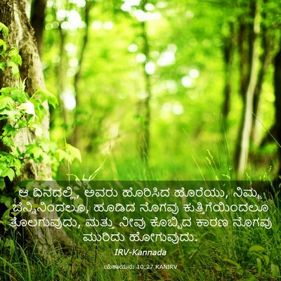 Picture 03 - ಯೆಶಾಯನು 10:27 KANIRV - ಆ ದಿನದಲ್ಲಿ, ಅವರು - Bible Verse Picture